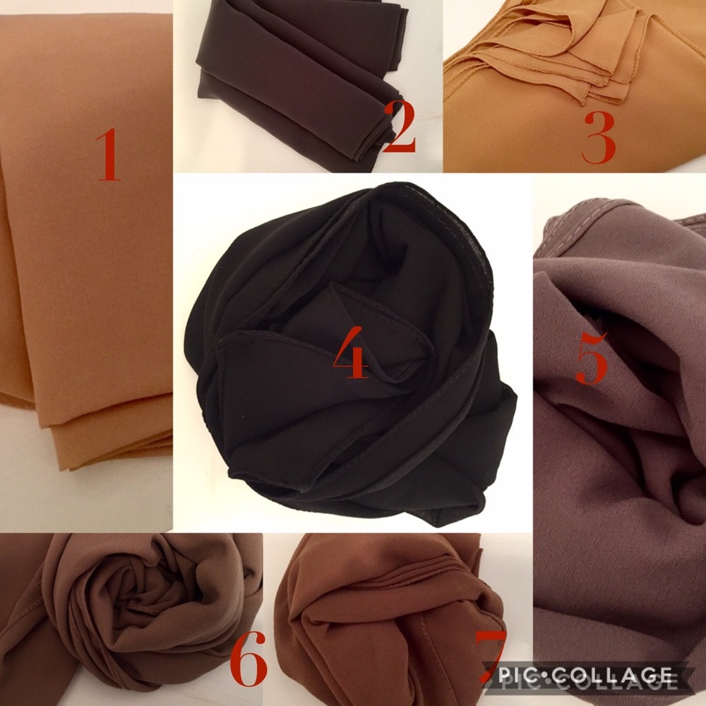 3 Premium quality chiffon scarves