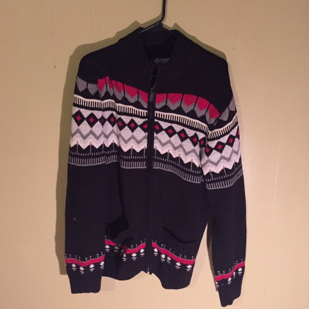 Chaps zip up sweater