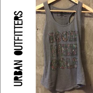 Flower print graphic tank top