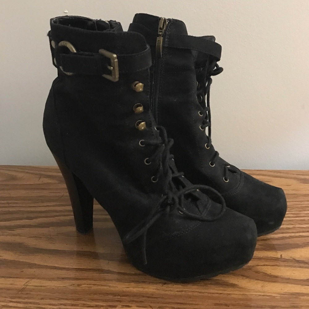 Guess combat boots