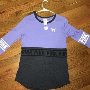 Victoria's Secret's Pink Long Sleeve Purple Shirt