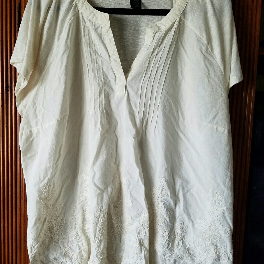 Cream blouse