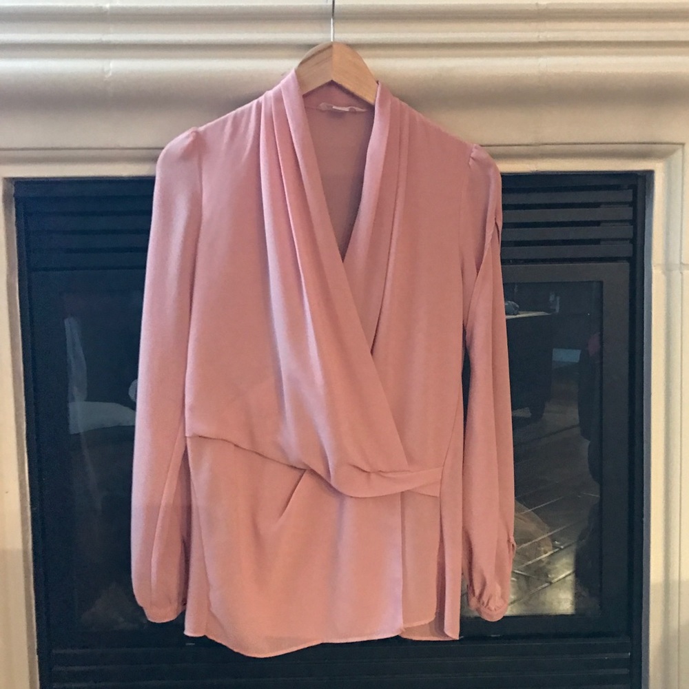 Baby Pink Chiffon Top