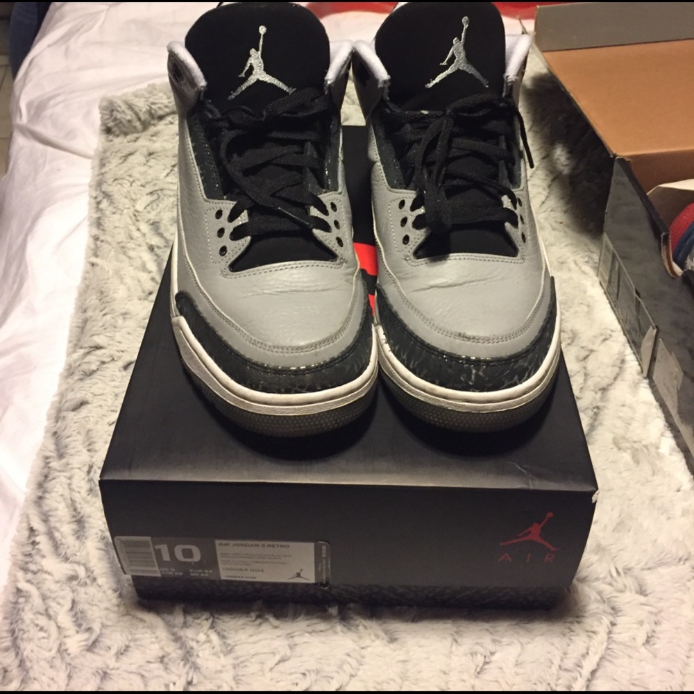 Jordan 3 retro wolf grey. 100% authentic