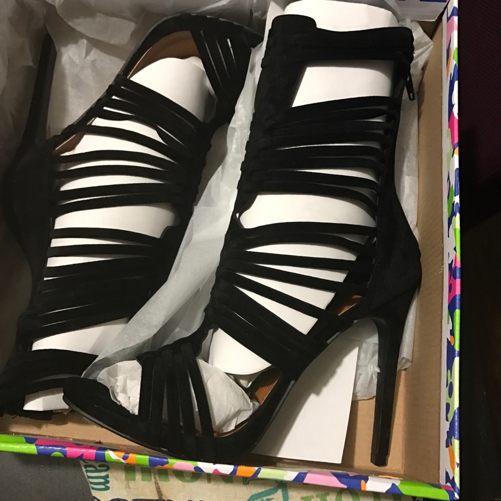 Black Gladiator Heels