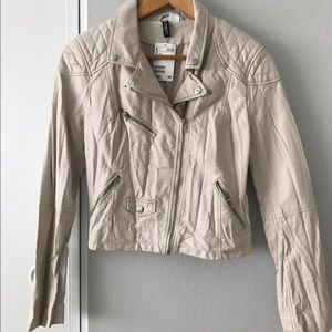 Faux white leather jacket BRAND NEW