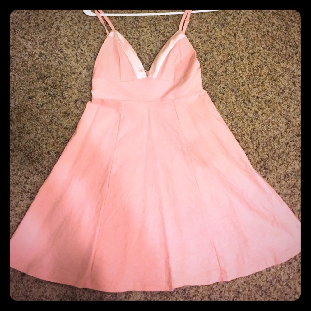 Tobi pink skater dress medium
