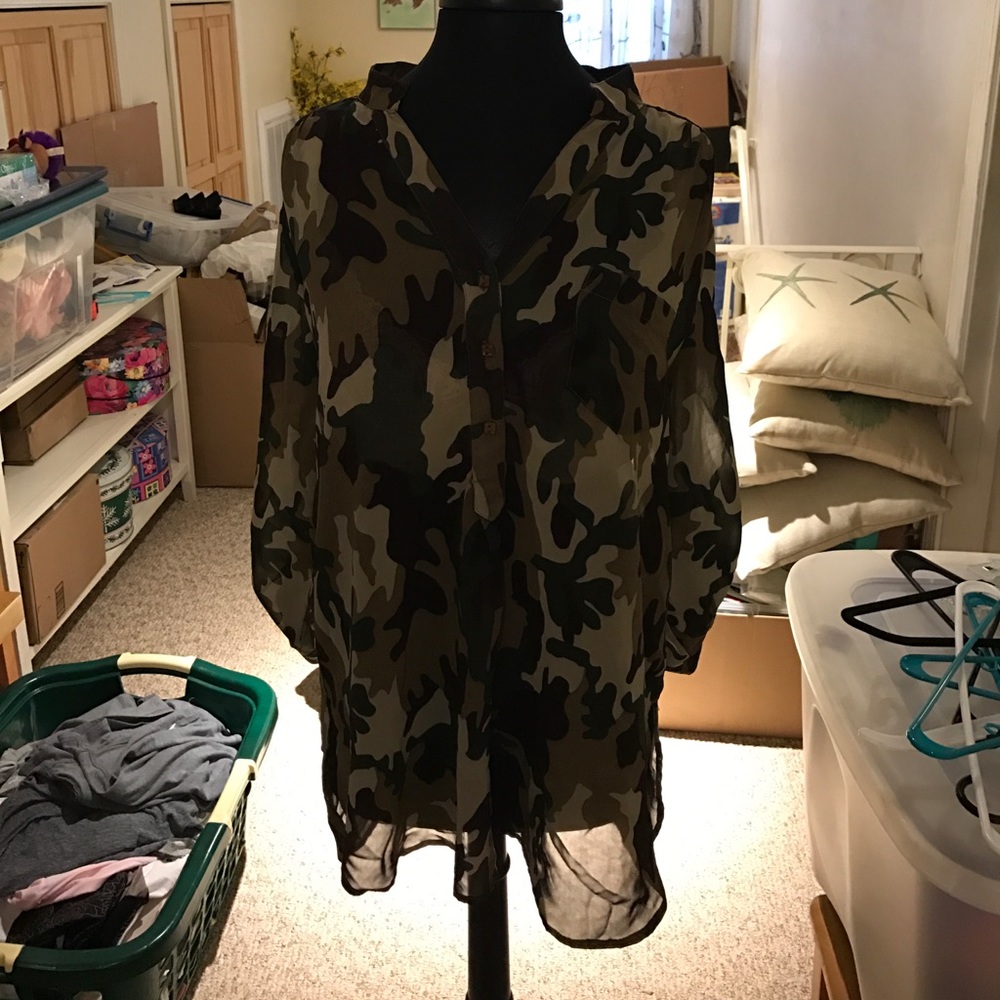 Camo Blouse