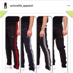 Boys joggers black on black size 6