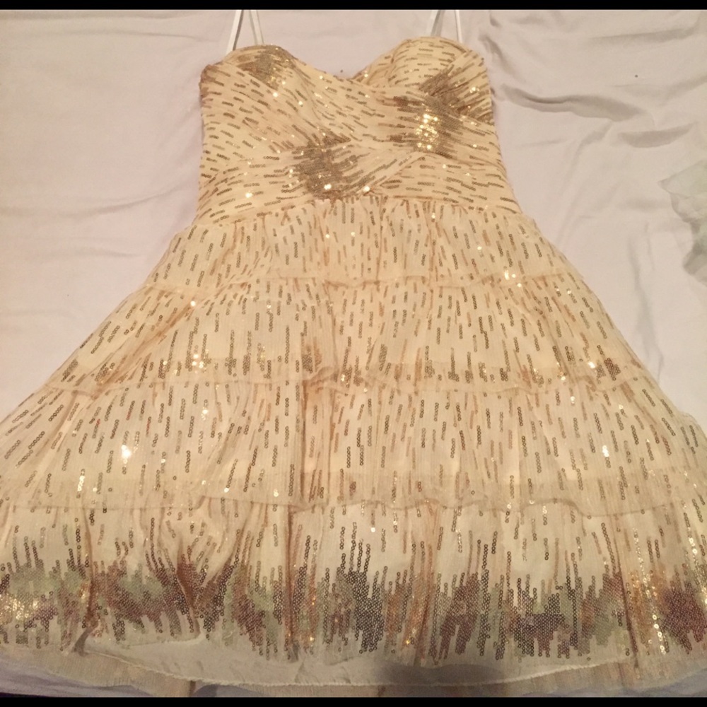 Gold dress