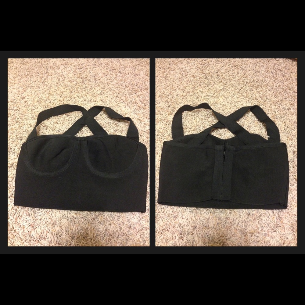 3 piece outfit crop top/skirt/briefs - Picture 2 of 4