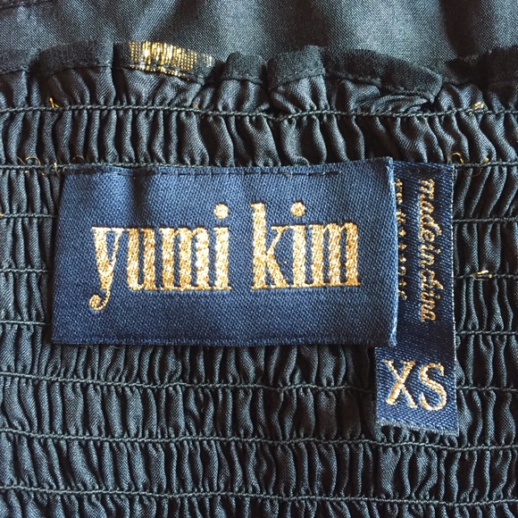 Yumi Kim Black & Gold Tank Top Size XS - Picture 5 of 6