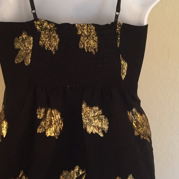 Yumi Kim Black & Gold Tank Top Size XS - Picture 4 of 6