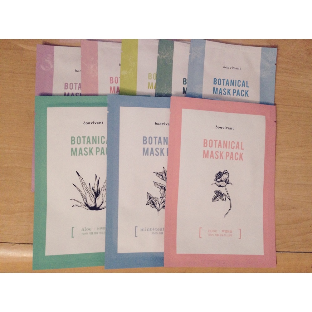 Korean Face Mask Sheets - Bonvivant Lot of 8