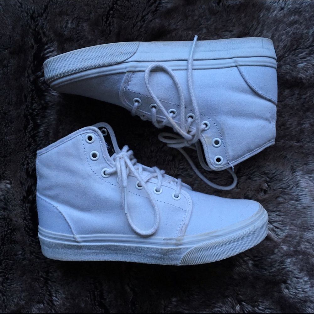 White 106 Vulcanized Hi-Top Vans