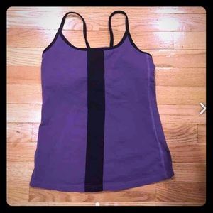 Super Cute Purple/Blk Workout Tank Sz S