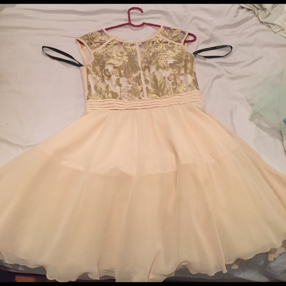 Gold dress