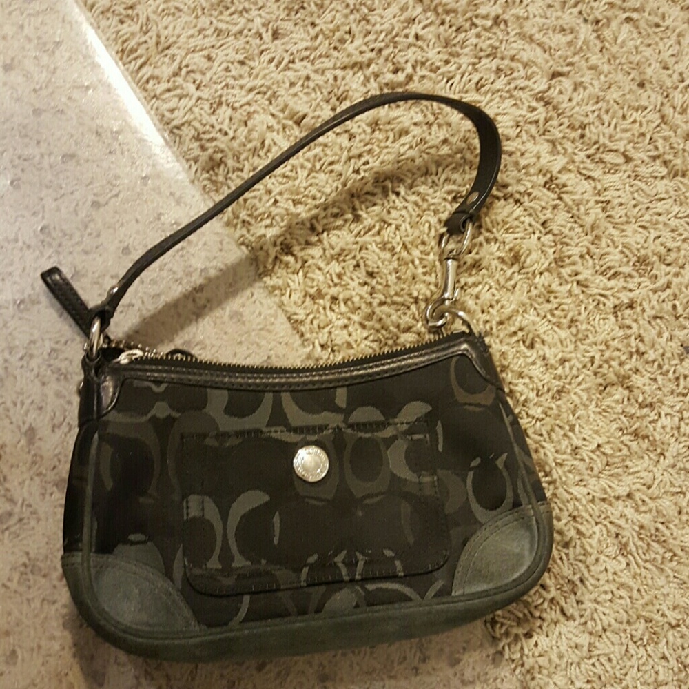 Coach black and gray Chelsea bag