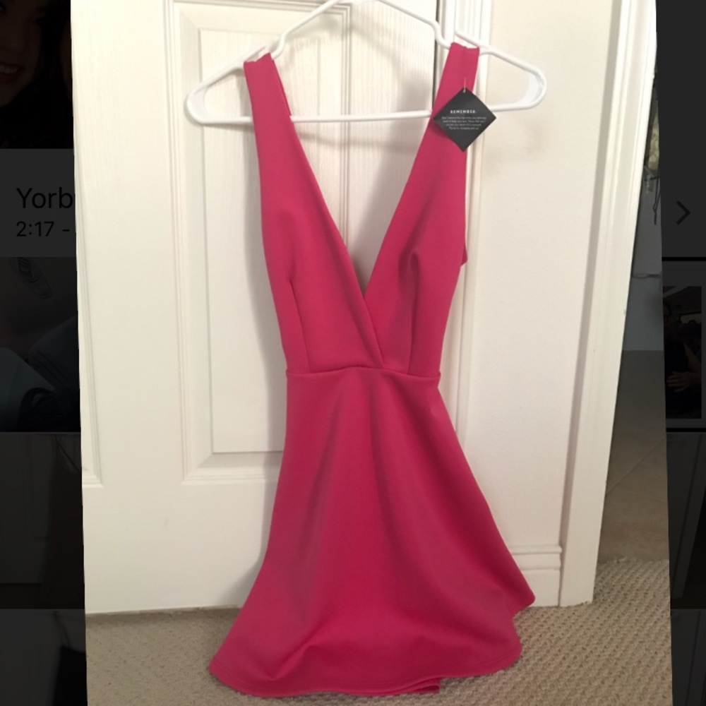 Nasty gal hot pink dress