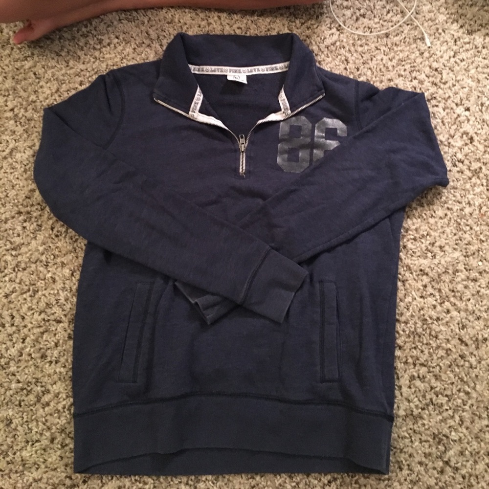 Navy blue half zip