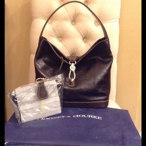 Dooney & Bourke Croco Embossed Logo Lock