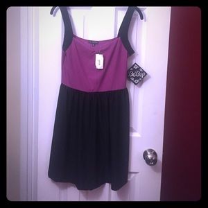 Purple and black dress