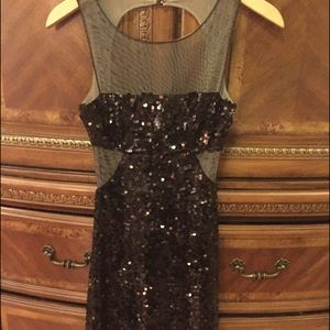 Black Sequin BCBG Dress