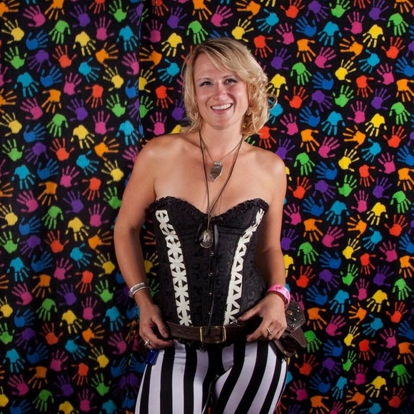 Handmade UV reactive corset - Picture 1 of 1