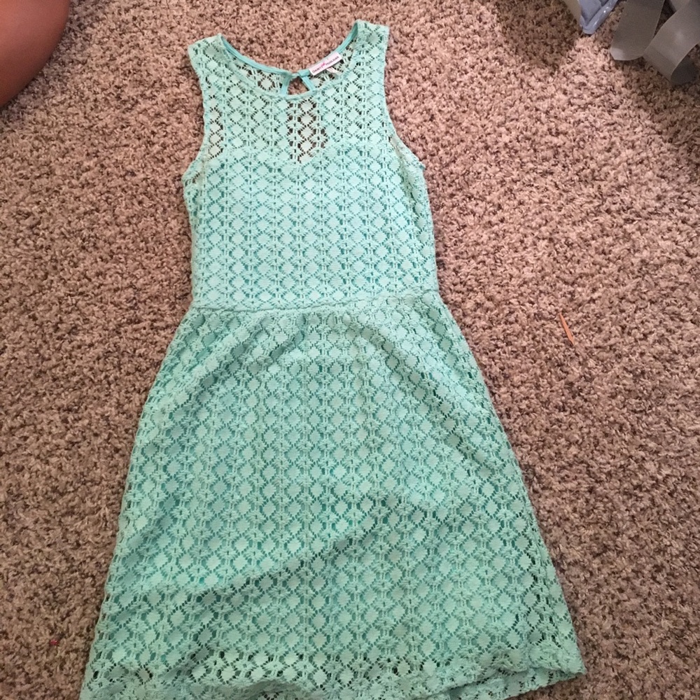 Sea foam green dress
