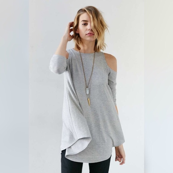Kimchi Blue Tops - Kimchi Blue Cold Shoulder Tunic