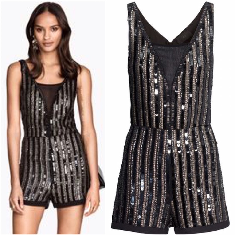 H&M Sequence Romper - image 1