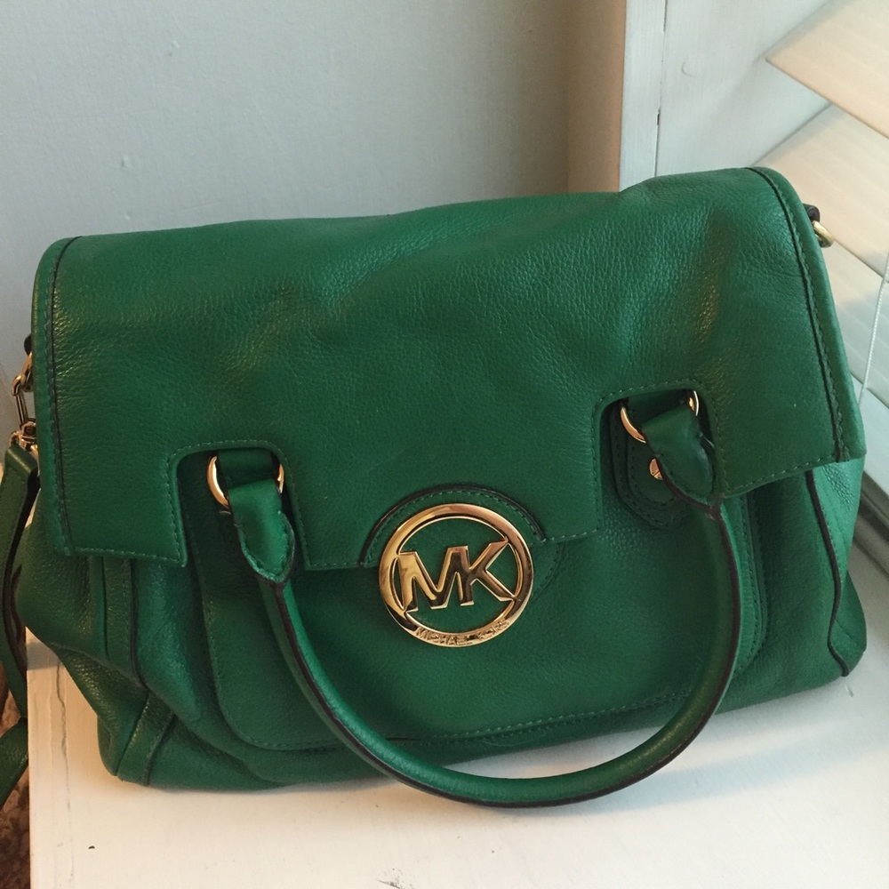 Green Michael Kors Handbag