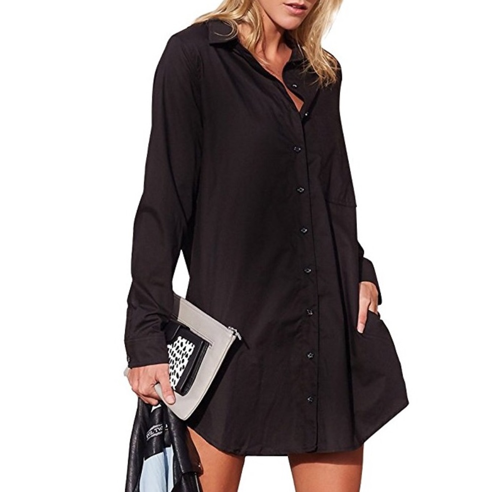 NWOT Oversized Black Boyfriend Tunic