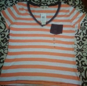 Brand New Orange/White/Blue T-Shirt