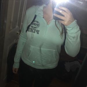Teal Victoria's Secret PINK Pullover W/ Hood