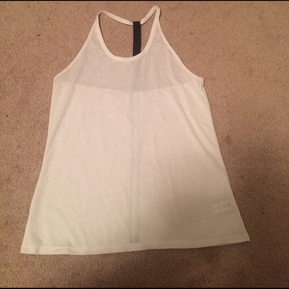 White Athleta tank