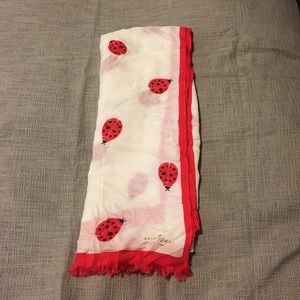 NWT Kate spade lady bug scarf