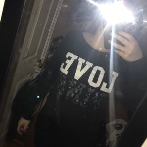 VS PINK black sweatshirt