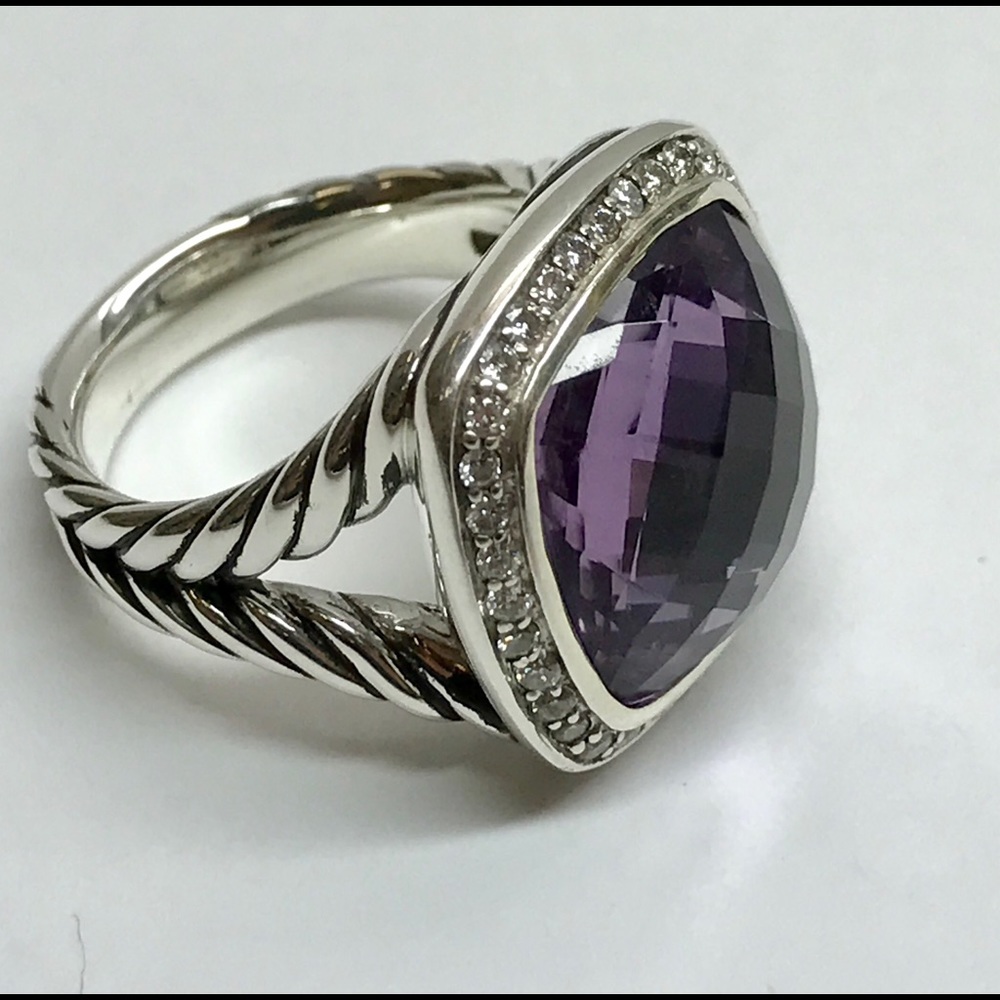 Authentic David Yurman amethyst Albion Ring