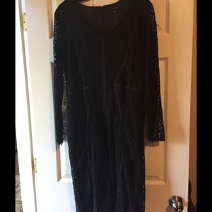 Ann Taylor black lace dress, size 10