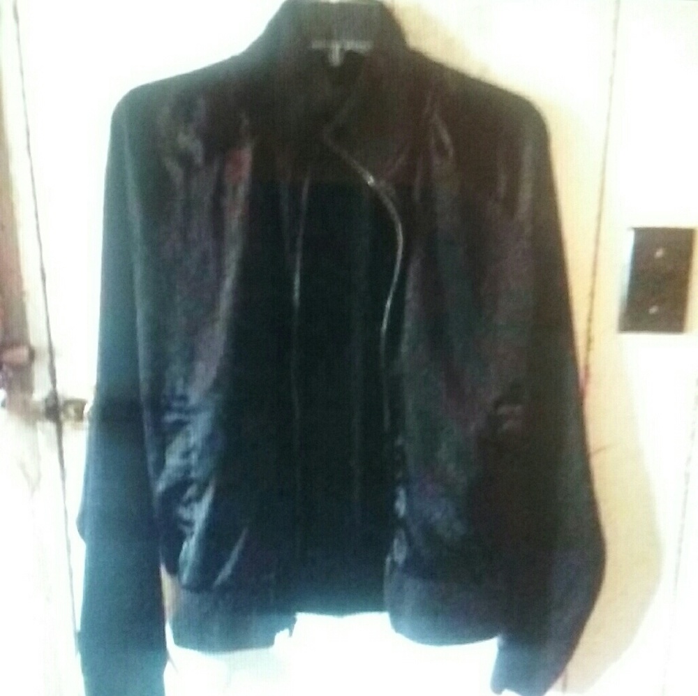 Light Weight Black Satin Jacket