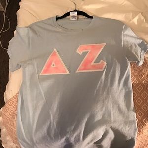 Delta Zeta stitched letters