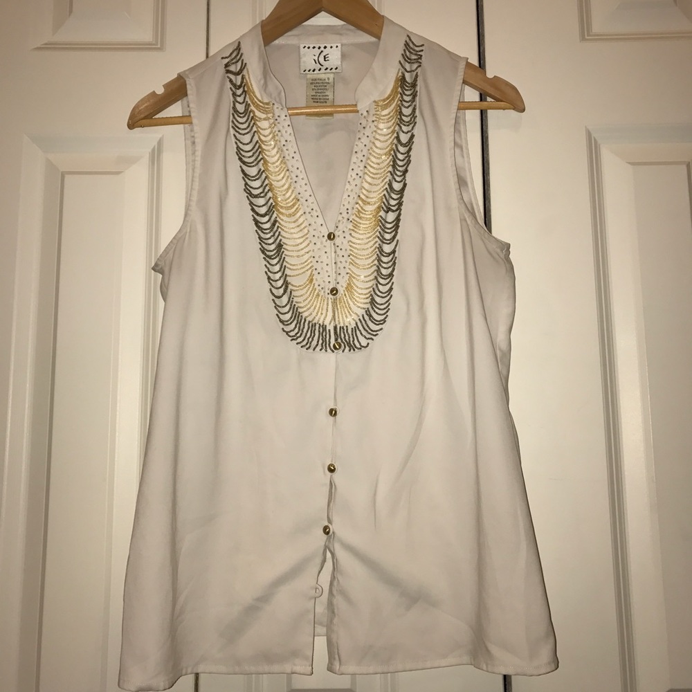 Vintage Sleeveless Blouse