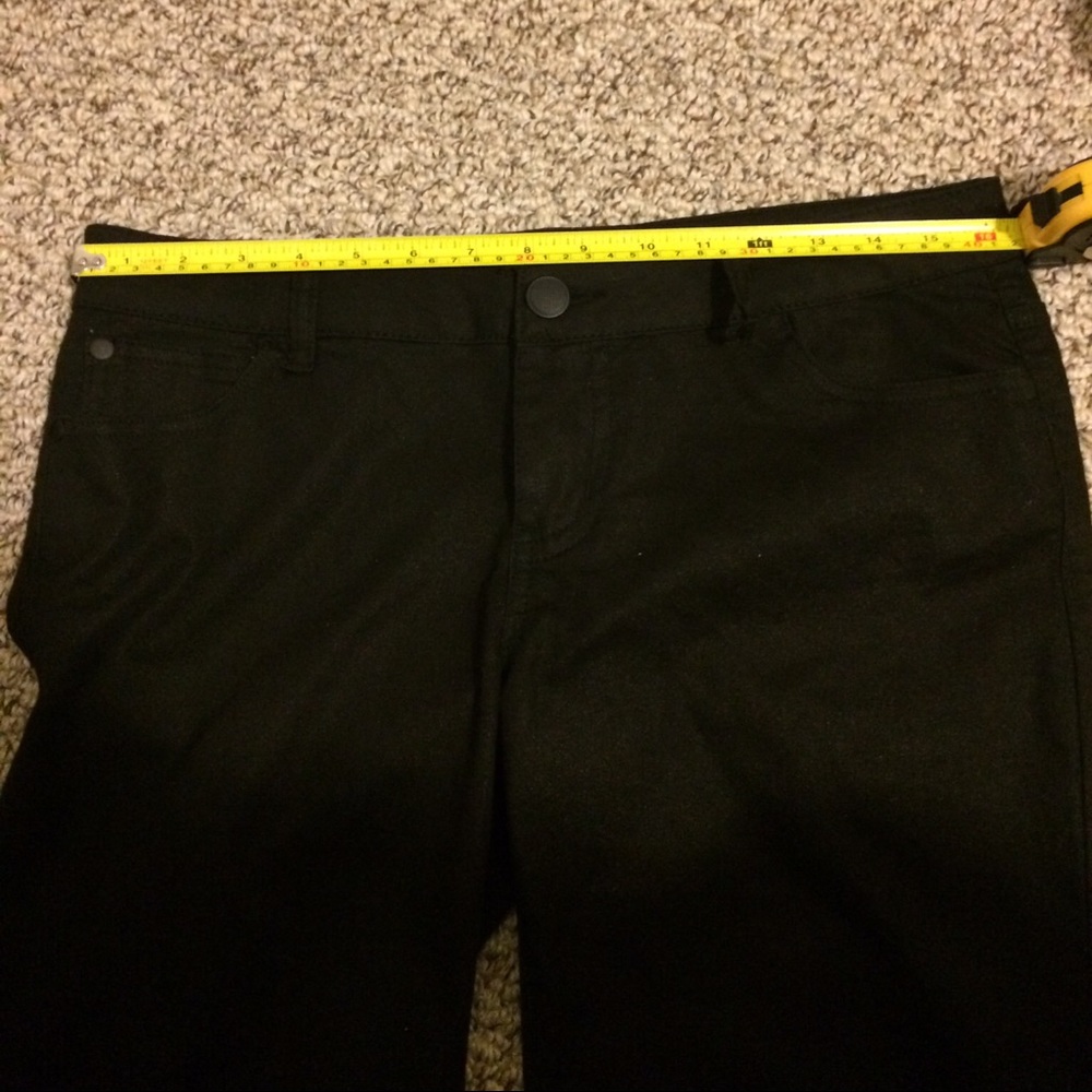 Celebrity Black Shimmery Skinny Pants 11 - Picture 2 of 4