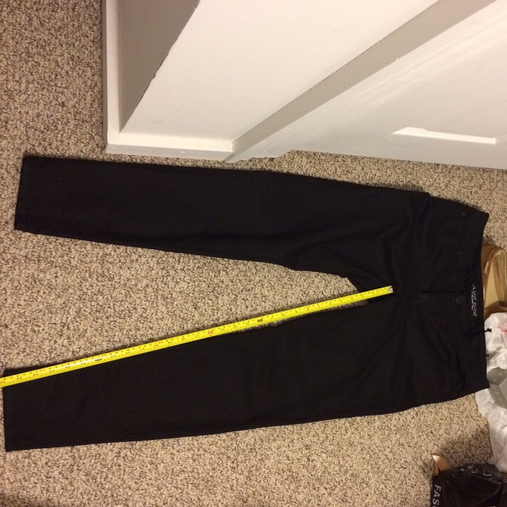 Celebrity Black Shimmery Skinny Pants 11 - Picture 3 of 4