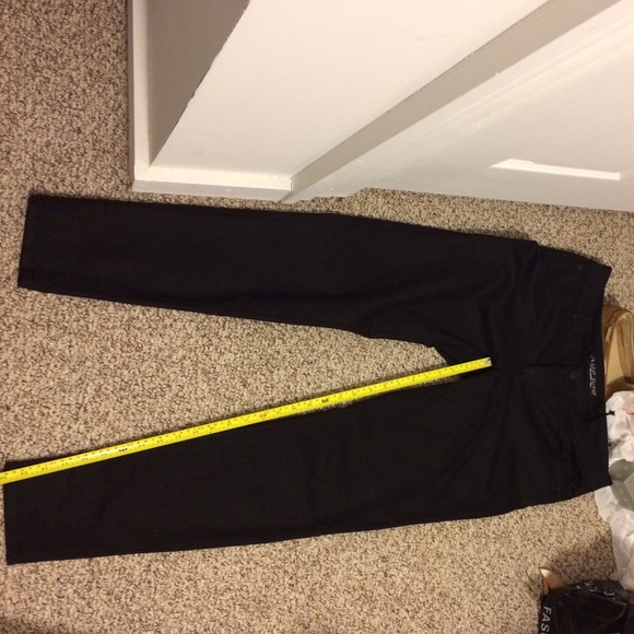 Celebrity Black Shimmery Skinny Pants 11 - Picture 3 of 4