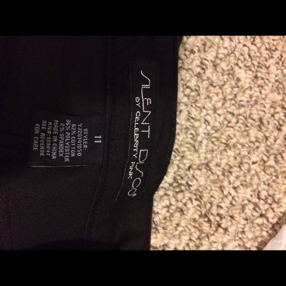 Celebrity Black Shimmery Skinny Pants 11 - Picture 4 of 4