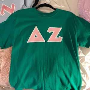 Delta Zeta stitched letters