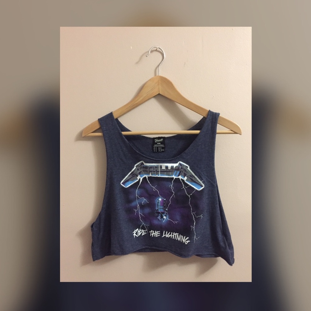 Metallica Muscle Tee Crop⚡️