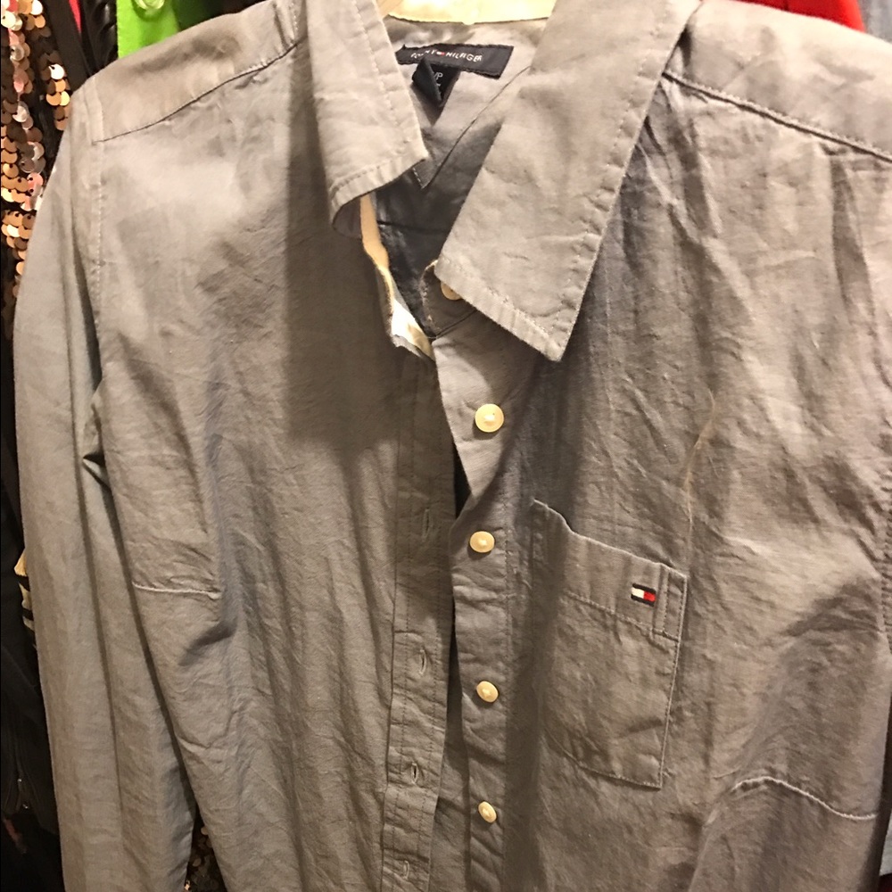 Tommy Hilfiger Button Up Light Blue Shirt S